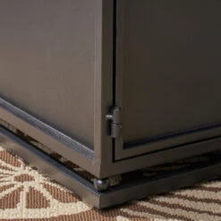 56" Black And Gray Outdoor Patio Rectangular Fire Pit -PatioVibe Shop dnhhf 305417 7 01985.1667617337