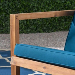 3pc Blue And Brown Contemporary Outdoor Chat Set With Cushions 11 3pc Blue And Brown Contemporary Outdoor Chat Set With Cushions -PatioVibe Shop dnhhf 306120 5 19602.1667677050