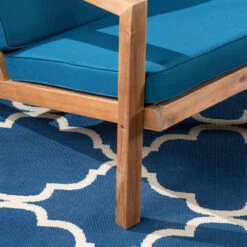 3pc Blue And Brown Contemporary Outdoor Chat Set With Cushions 12 3pc Blue And Brown Contemporary Outdoor Chat Set With Cushions -PatioVibe Shop dnhhf 306120 6 84182.1667677050