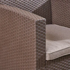 5pc Brown And Black Outdoor Patio 5 Seater Chat Set With Fire Pit 67.5" -PatioVibe Shop dnhhf 306319 6 67297.1667490451