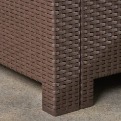 5pc Brown And Black Outdoor Patio 5 Seater Chat Set With Fire Pit 67.5" -PatioVibe Shop dnhhf 306319 7 09448.1667490451