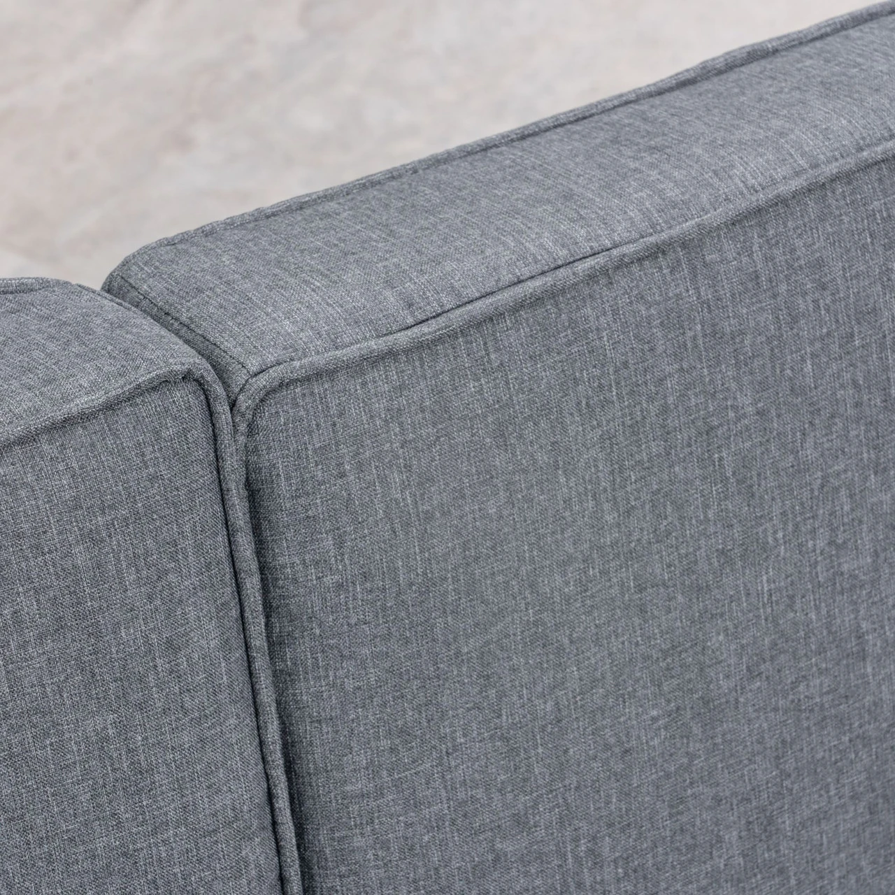 2-Piece Silver Contemporary Aluminum Outdoor Furniture Patio Chat Set - Gray Cushions 5 2-Piece Silver Contemporary Aluminum Outdoor Furniture Patio Chat Set - Gray Cushions - Image 5