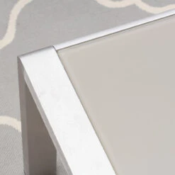 2-Piece Silver Contemporary Aluminum Outdoor Furniture Patio Chat Set - Gray Cushions 13 2-Piece Silver Contemporary Aluminum Outdoor Furniture Patio Chat Set - Gray Cushions -PatioVibe Shop dnhhf 306466 7 76635.1667617157