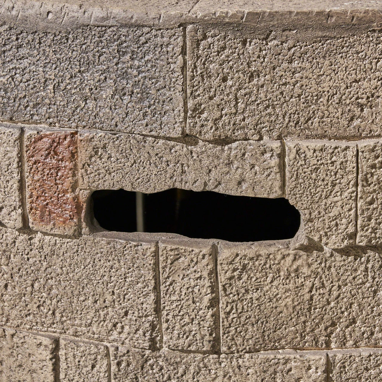 31.75" Brown And Gray Round Outdoor Patio Fire Pit 4 31.75" Brown And Gray Round Outdoor Patio Fire Pit - Image 4