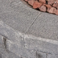 31.75" Gray Round Outdoor Patio Lightweight Fire Pit 8 31.75" Gray Round Outdoor Patio Lightweight Fire Pit -PatioVibe Shop dnhhf 306564 3 88833.1667676989