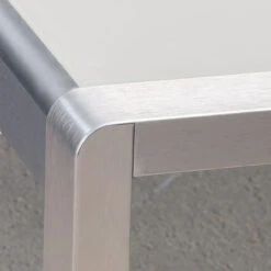 35" Gray And Silver Contemporary Square Outdoor Patio Dining Table -PatioVibe Shop dnhhf 307014 3 09681.1667503801