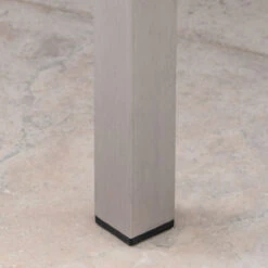 35" Silver And Gray Contemporary Square Outdoor Patio Dining Table -PatioVibe Shop dnhhf 307015 5 58486.1667617204