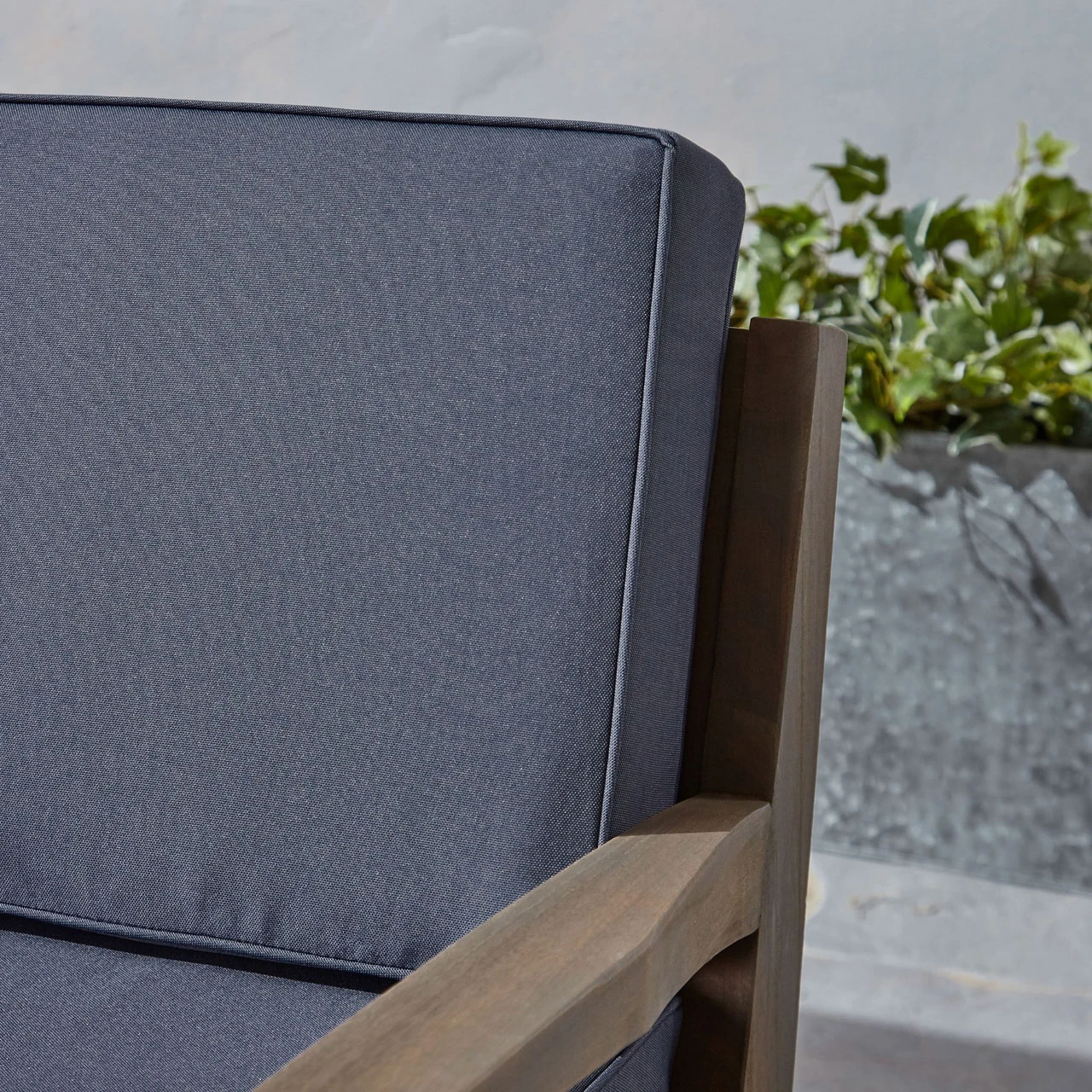 6-Piece Gray Outdoor Furniture Patio Sectional Sofa Set - Gray Cushions 3 6-Piece Gray Outdoor Furniture Patio Sectional Sofa Set - Gray Cushions - Image 3