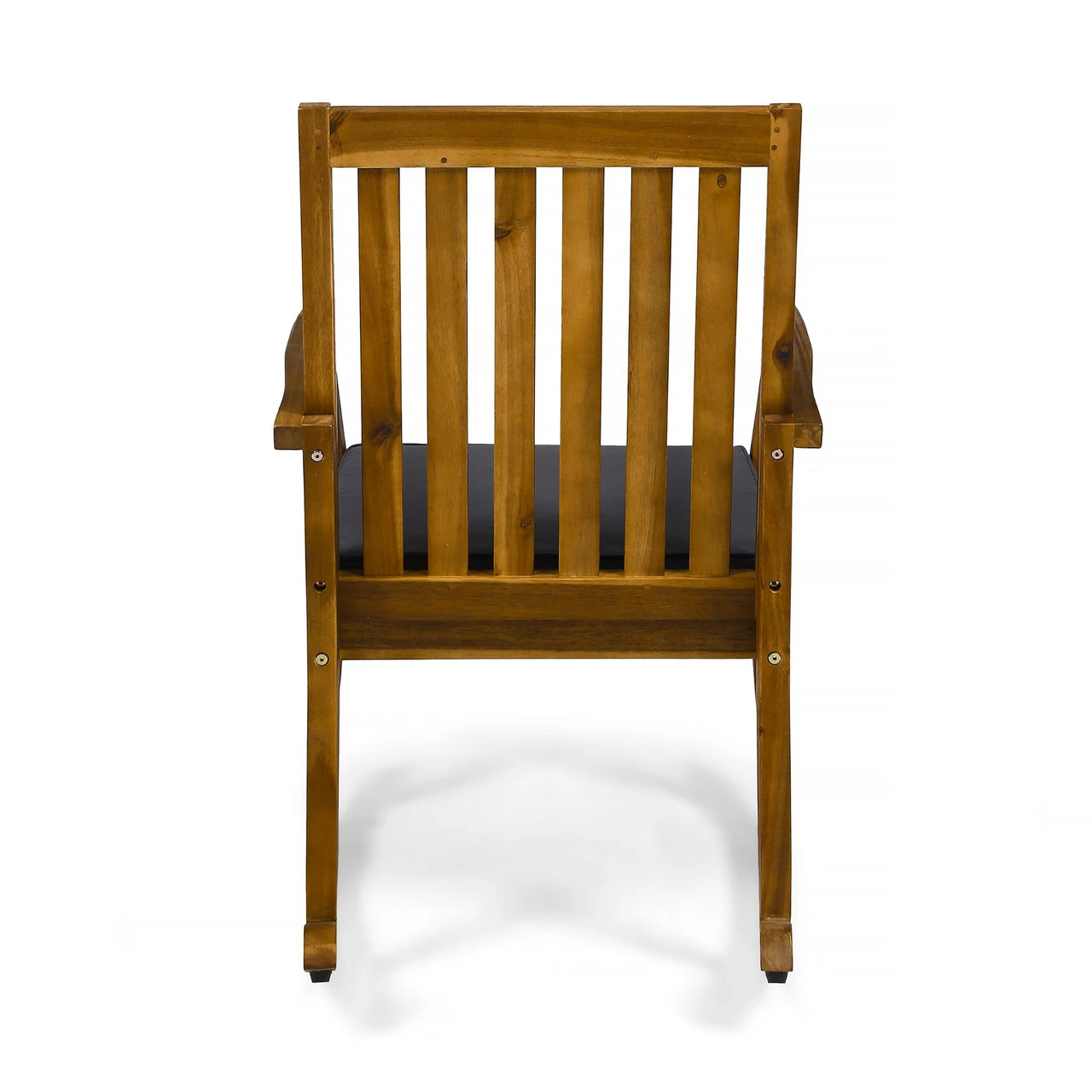 3-Piece Brown Outdoor Furniture Patio Chat Set - Gray Cushions 3 3-Piece Brown Outdoor Furniture Patio Chat Set - Gray Cushions - Image 3