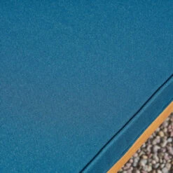 2pc Teal Blue And Brown Outdoor Patio Cushioned Loveseat And Coffee Table Set 54.25" -PatioVibe Shop dnhhf 307656 5 59741.1667677859