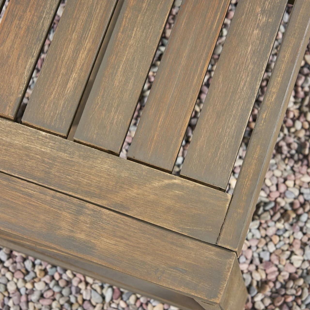 2pc Gray Contemporary Outdoor Patio Cushioned Loveseat With Coffee Table Set 54.25" 6 2pc Gray Contemporary Outdoor Patio Cushioned Loveseat With Coffee Table Set 54.25" - Image 6