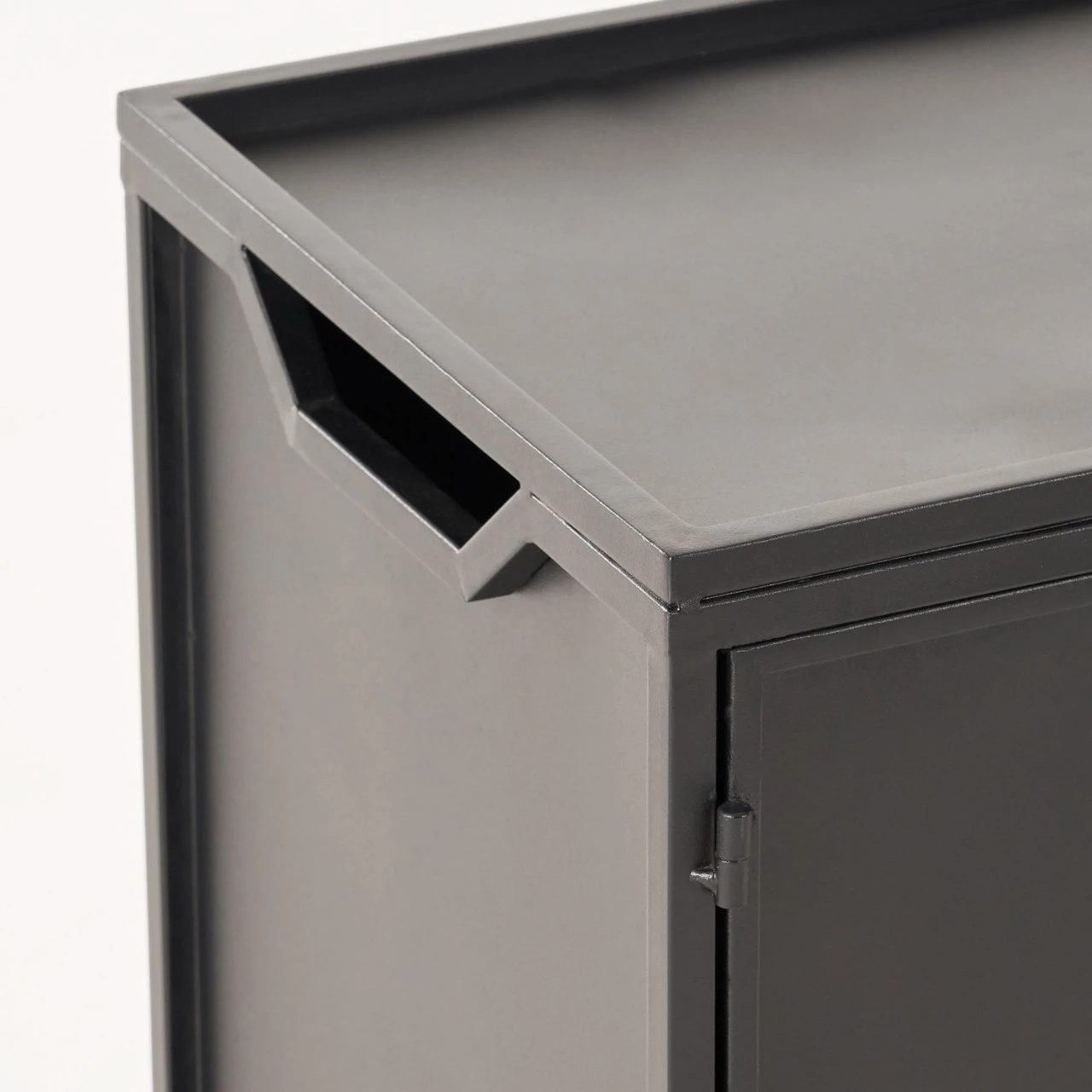 2pc Brown And Black Rectangular Outdoor Patio Fire Pit With Tank Holder Set 56.25" 6 2pc Brown And Black Rectangular Outdoor Patio Fire Pit With Tank Holder Set 56.25" - Image 6