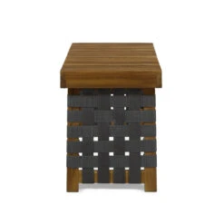 19.75" Brown And Gray Contemporary Rectangular Foldable Outdoor Patio Side Table 8 19.75" Brown And Gray Contemporary Rectangular Foldable Outdoor Patio Side Table -PatioVibe Shop dnhhf 308792 3 52608.1667616997