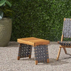 19.75" Brown And Gray Contemporary Rectangular Foldable Outdoor Patio Side Table 10 19.75" Brown And Gray Contemporary Rectangular Foldable Outdoor Patio Side Table -PatioVibe Shop dnhhf 308792 5 70978.1667616997