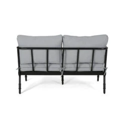 51.5" Black And Beige Outdoor Patio Loveseat And Coffee Table 6 51.5" Black And Beige Outdoor Patio Loveseat And Coffee Table -PatioVibe Shop dnhhf 309083 3 73221.1667677696