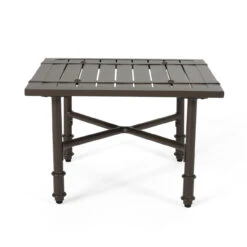22" Brown Traditional Square Outdoor Patio Side Table 7 22" Brown Traditional Square Outdoor Patio Side Table -PatioVibe Shop dnhhf 309085 3 88744.1667503705