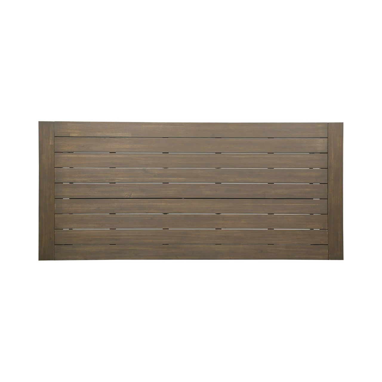 79" Charcoal Gray And Black Contemporary Rectangular Outdoor Dining Table 4 79" Charcoal Gray And Black Contemporary Rectangular Outdoor Dining Table - Image 4