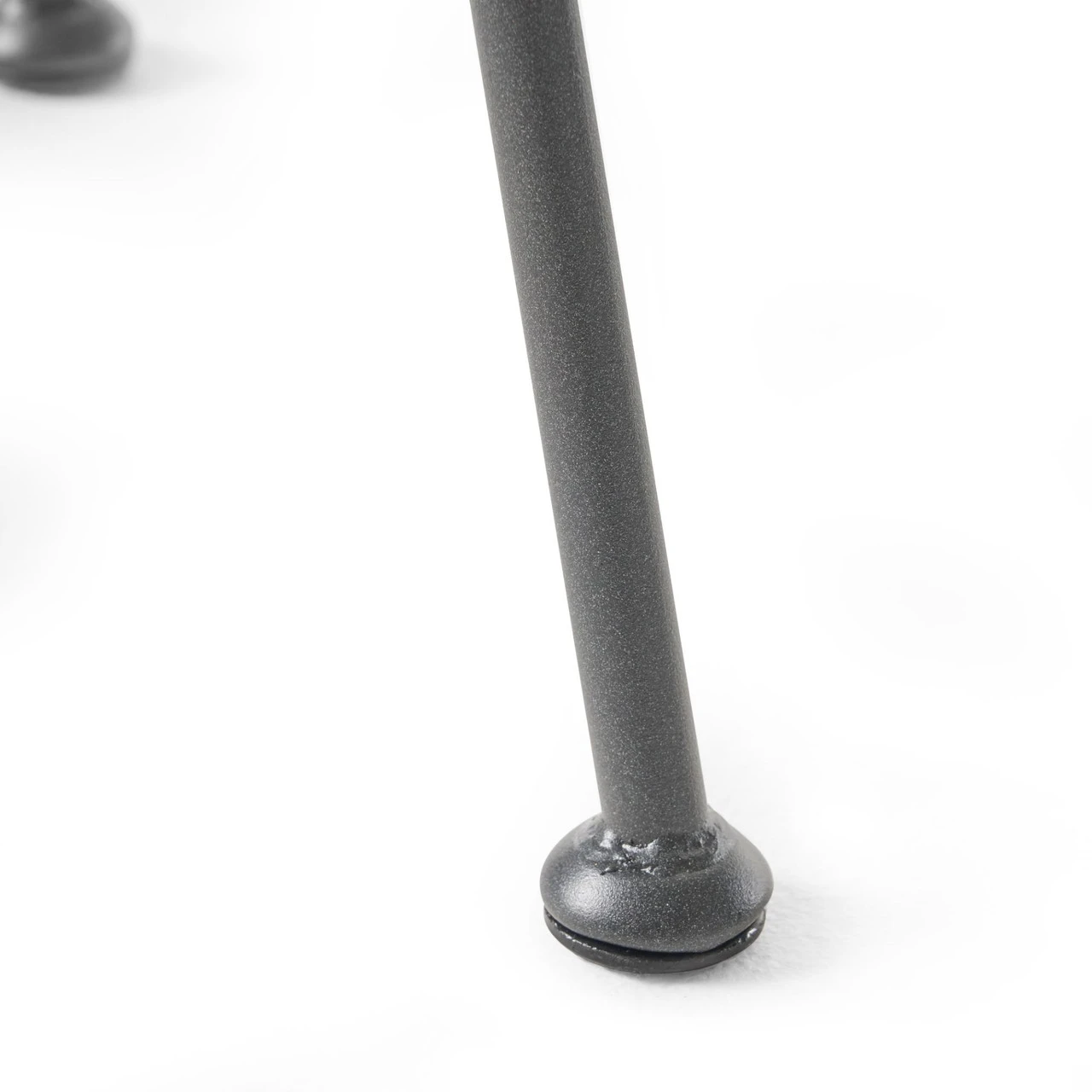 19.5" Gray And Black Contemporary Round Outdoor Patio Side Table 3 19.5" Gray And Black Contemporary Round Outdoor Patio Side Table - Image 3