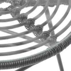 19.5" Gray And Black Contemporary Round Outdoor Patio Side Table 11 19.5" Gray And Black Contemporary Round Outdoor Patio Side Table -PatioVibe Shop dnhhf 309167 5 53940.1667654056