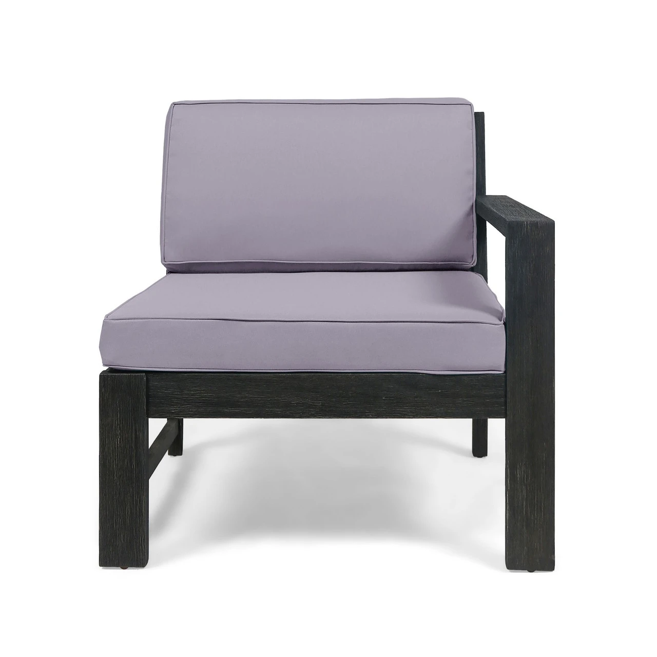 5-Piece Gray Outdoor Furniture Patio Sectional Sofa Set - Gray Cushions 2 5-Piece Gray Outdoor Furniture Patio Sectional Sofa Set - Gray Cushions - Image 2