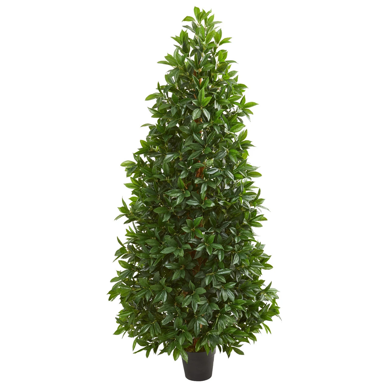 5' Artificial Bay Leaf Cone Outdoor Topiary Tree 1 5' Artificial Bay Leaf Cone Outdoor Topiary Tree