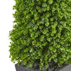 4.75" Eucalyptus Topiary Artificial Outdoor Tree In Slate Planter 6 4.75" Eucalyptus Topiary Artificial Outdoor Tree In Slate Planter -PatioVibe Shop dnnl209405 3 87736.1686180551