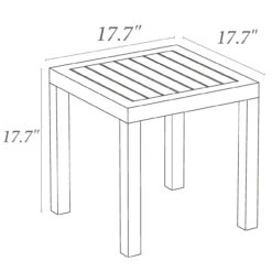 7-Piece White And Black Outdoor Patio Seating Set With Cushions 36" -PatioVibe Shop dpam isp004s7 whi cbl 6 74770.1686994016