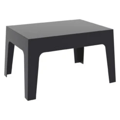 27.5" Black Stackable Outdoor Patio Coffee Table