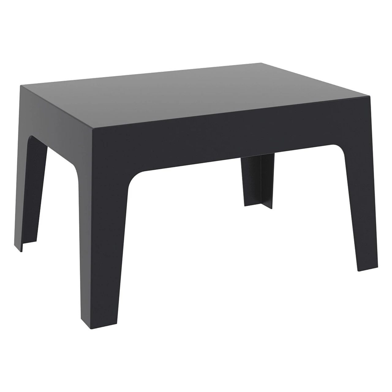 27.5" Black Stackable Outdoor Patio Coffee Table 1 27.5" Black Stackable Outdoor Patio Coffee Table