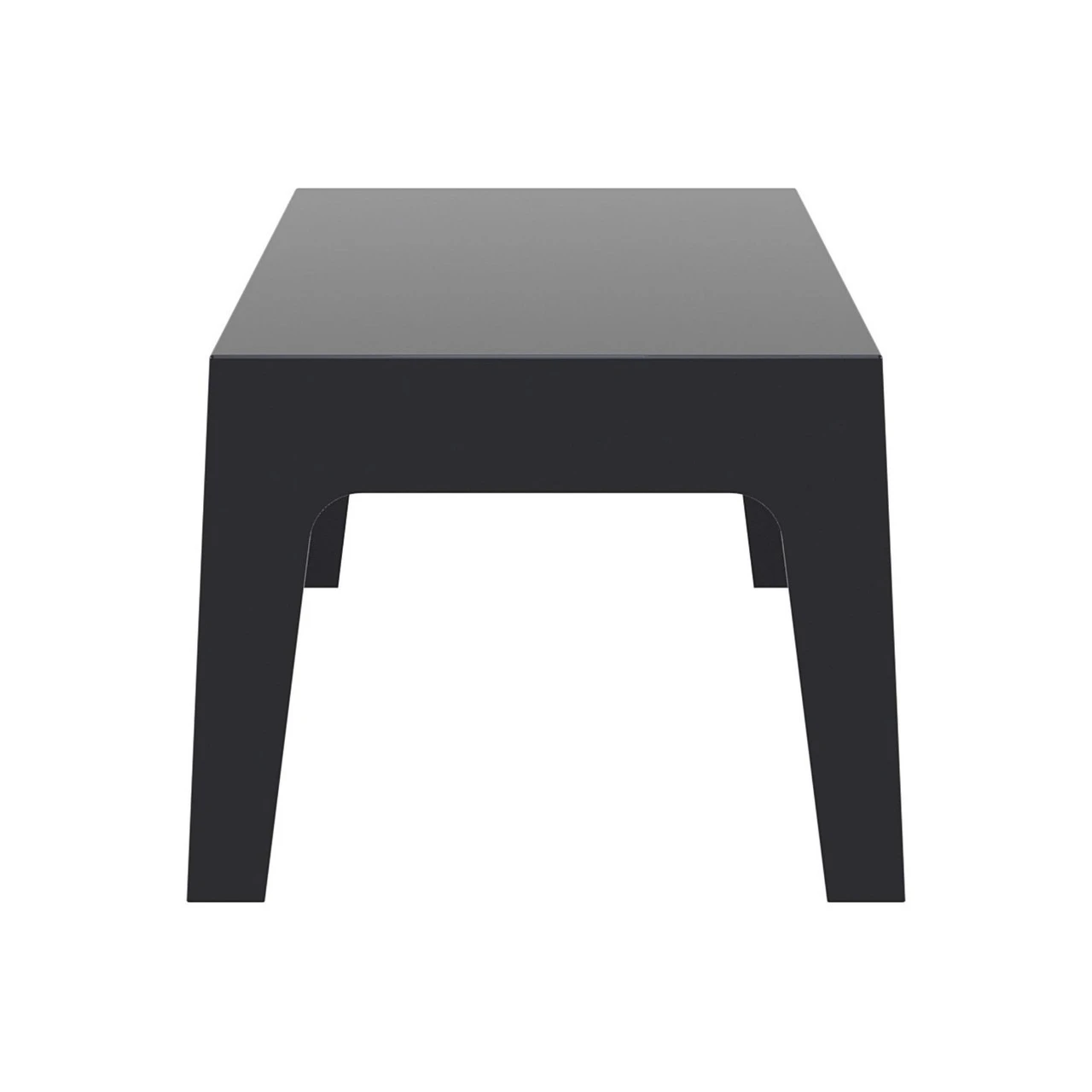 27.5" Black Stackable Outdoor Patio Coffee Table 3 27.5" Black Stackable Outdoor Patio Coffee Table - Image 3