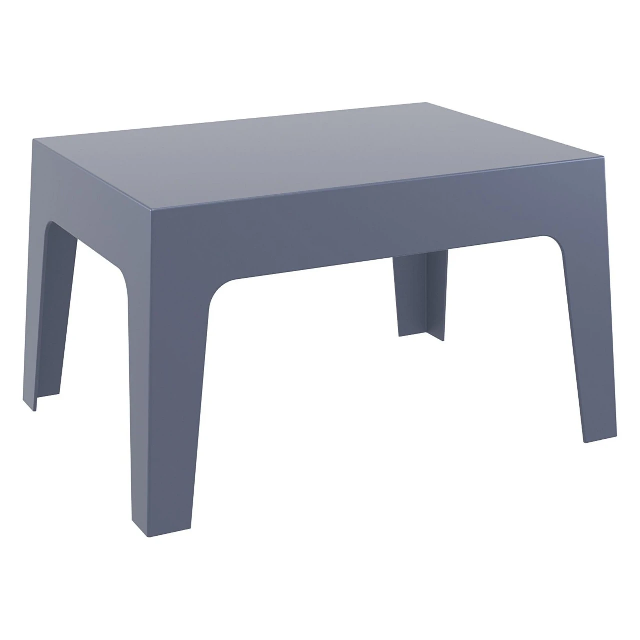 27.5" Gray Stackable Outdoor Patio Coffee Table 1 27.5" Gray Stackable Outdoor Patio Coffee Table