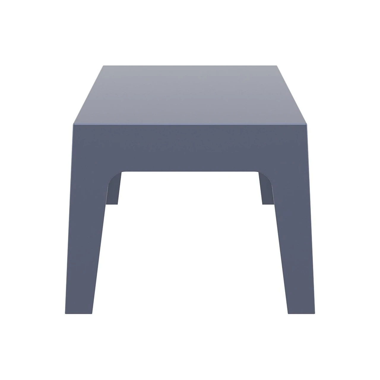 27.5" Gray Stackable Outdoor Patio Coffee Table 3 27.5" Gray Stackable Outdoor Patio Coffee Table - Image 3