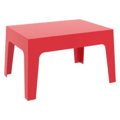 27.5" Red Stackable Outdoor Patio Coffee Table