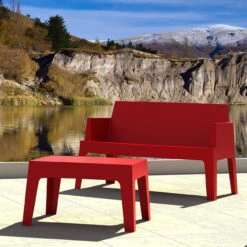 27.5" Red Stackable Outdoor Patio Coffee Table 9 27.5" Red Stackable Outdoor Patio Coffee Table -PatioVibe Shop dpam isp064 red 4 73672.1667539061