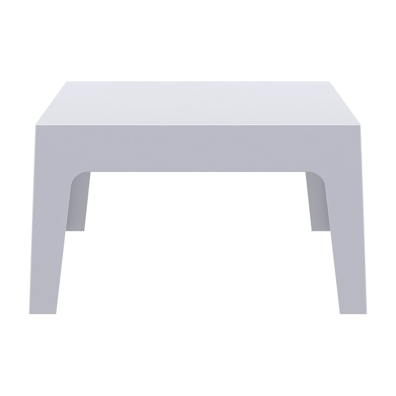 27.5" Silver Stackable Outdoor Patio Coffee Table 2 27.5" Silver Stackable Outdoor Patio Coffee Table - Image 2