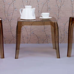 20" Amber Transparent Stacking Square Outdoor Patio Side Table 13 20" Amber Transparent Stacking Square Outdoor Patio Side Table -PatioVibe Shop dpam isp065 tamb 6 34482.1667539066