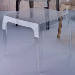 20" Clear Transparent Stacking Square Outdoor Patio Side Table 9 20" Clear Transparent Stacking Square Outdoor Patio Side Table -PatioVibe Shop dpam isp065 tcl 3 54847.1667538920