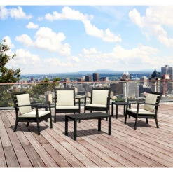 36" Black Patio Solid Rectangular Patio Resin Coffee Table -PatioVibe Shop dpam isp069 bla 7 09139.1667531967