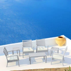 36" Silver Gray Patio Solid Rectangular Patio Resin Coffee Table 10 36" Silver Gray Patio Solid Rectangular Patio Resin Coffee Table -PatioVibe Shop dpam isp069 sil 5 61677.1667538932