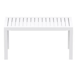 36" White Patio Solid Rectangular Patio Resin Coffee Table -PatioVibe Shop dpam isp069 whi 2 62581.1667531963