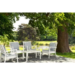 36" White Patio Solid Rectangular Patio Resin Coffee Table -PatioVibe Shop dpam isp069 whi 4 72188.1667531964