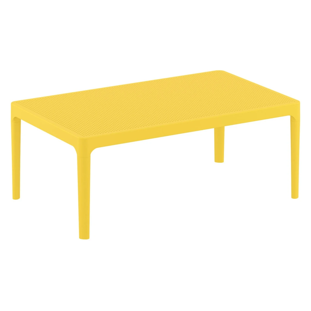 39.5" Yellow Patio Solid Rectangular Lounge Coffee Table 1 39.5" Yellow Patio Solid Rectangular Lounge Coffee Table