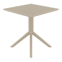 29.5" Taupe Brown Square Outdoor Patio Dining Table -PatioVibe Shop dpam isp108 dvr 3 81193.1667531872