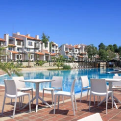 29.5" White Square Outdoor Patio Dining Table 12 29.5" White Square Outdoor Patio Dining Table -PatioVibe Shop dpam isp108 whi 6 82189.1667531876