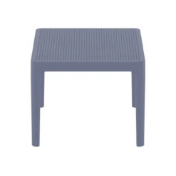 23.5" Gray Rectangular Outdoor Patio Side Table 7 23.5" Gray Rectangular Outdoor Patio Side Table -PatioVibe Shop dpam isp109 dgr 3 49391.1667538993