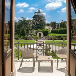 23.5" Taupe Brown Rectangular Outdoor Patio Side Table -PatioVibe Shop dpam isp109 dvr 4 81840.1667538994