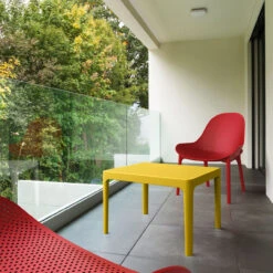 23.5" Yellow Rectangular Outdoor Patio Side Table 11 23.5" Yellow Rectangular Outdoor Patio Side Table -PatioVibe Shop dpam isp109 yel 5 64125.1667531878