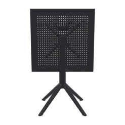 29.5" Black Folding Square Outdoor Patio Dining Table -PatioVibe Shop dpam isp114 bla 6 63914.1667531880