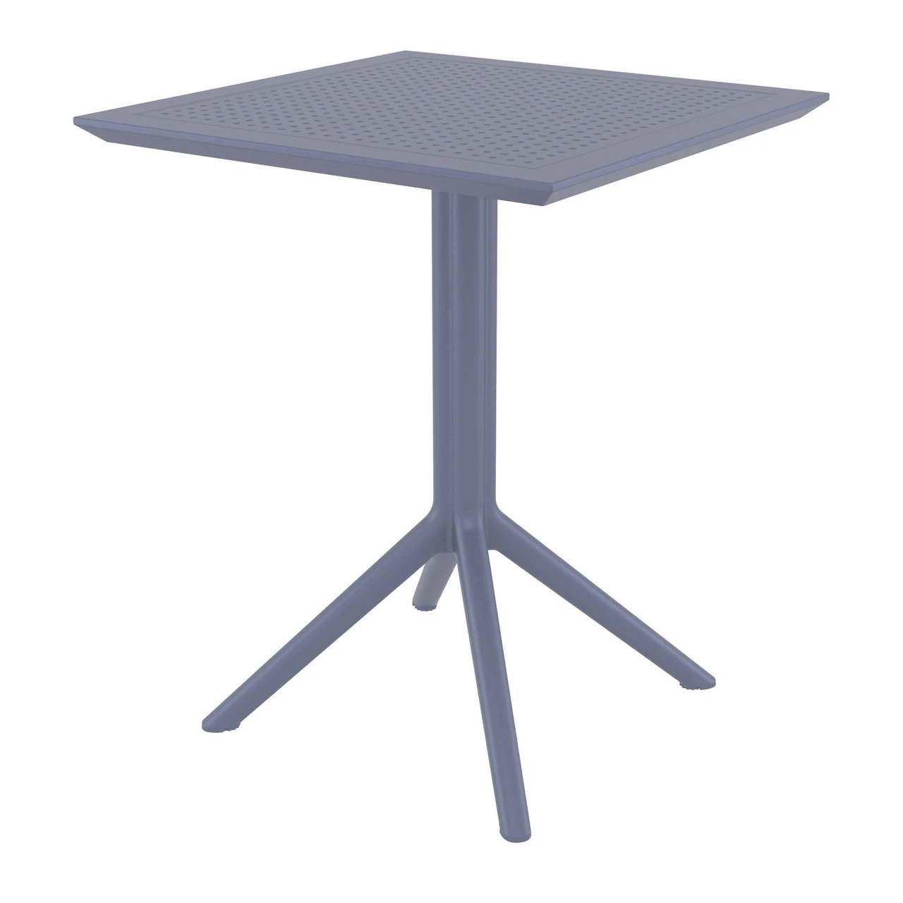 29.5" Gray Folding Square Outdoor Patio Dining Table 1 29.5" Gray Folding Square Outdoor Patio Dining Table