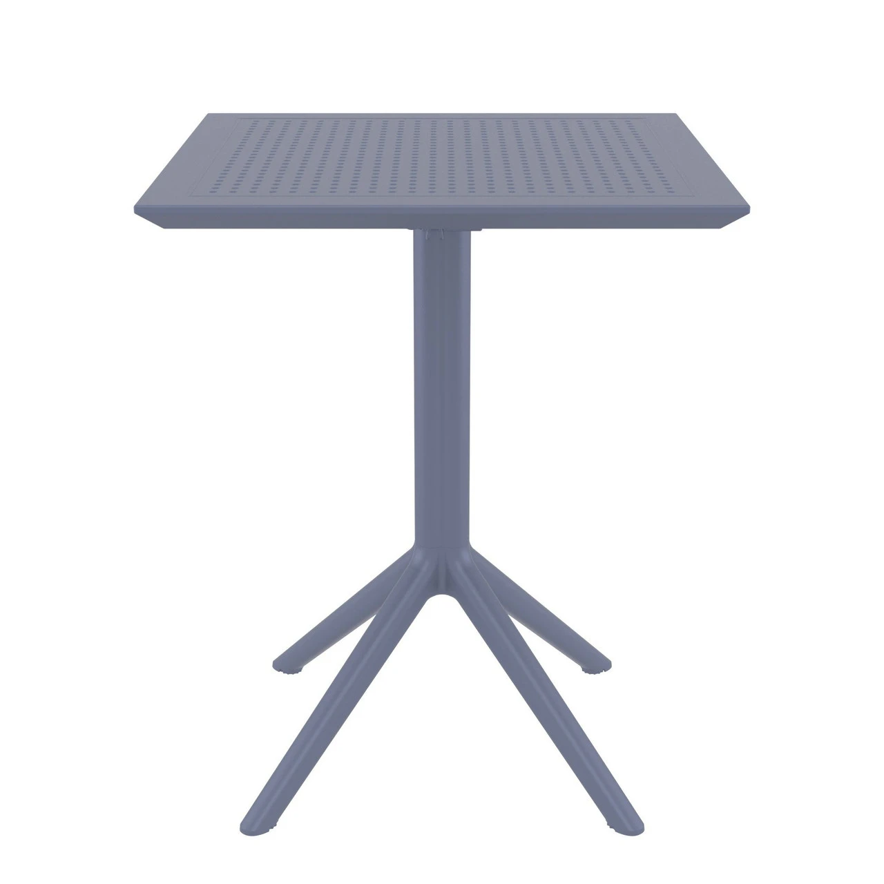 29.5" Gray Folding Square Outdoor Patio Dining Table 2 29.5" Gray Folding Square Outdoor Patio Dining Table - Image 2